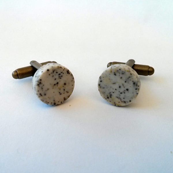 Original Eero Saarinen tile cuff links from JFK's Terminal 5