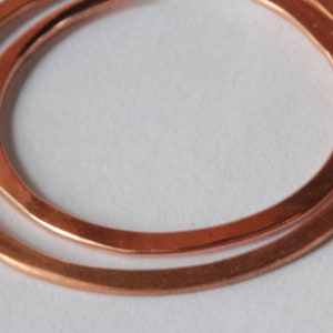 Copper Hoop Earrings image 4