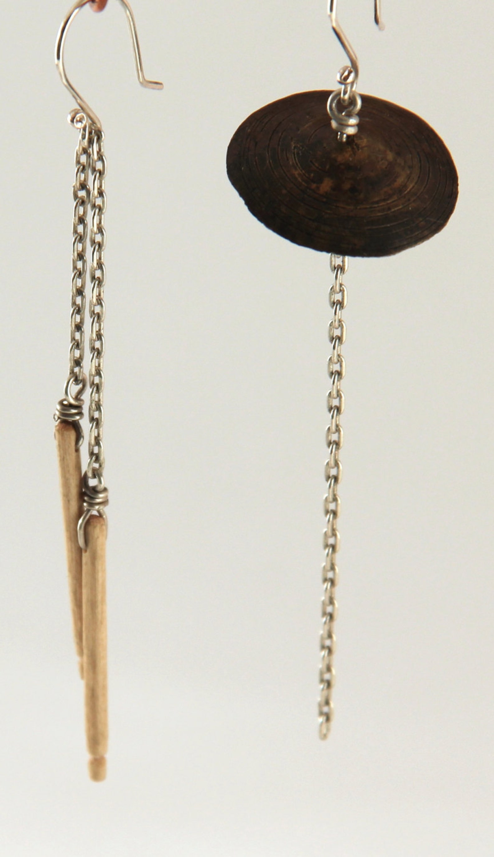 Cymbal and Drumsticks Earrings Etsy