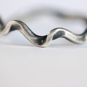 Forged Ring / Ribbon Ring - Etsy