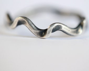 Forged Ring /  Ribbon Ring