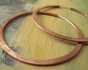 Copper Hoop Earrings