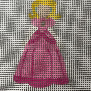 Toile peinte à la main, point 13, princesse