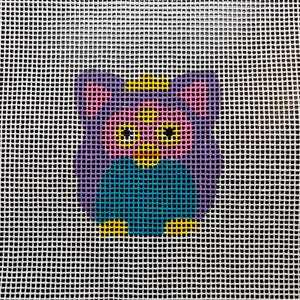 hand painted, needlepoint canvas, 13 count, Furby mini