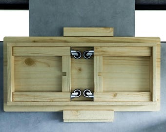 Wall-Mounted Folding Workbench on Wheels DIY Plans - Digital Build Plans