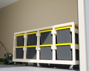 Projetos de armazenamento de garagem faça você mesmo: prateleiras 2x4 (download digital)