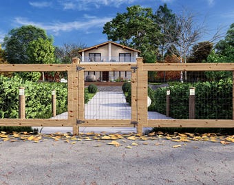 Plano para cercas de bricolaje: plano digital en PDF para el diseño de cercas de jardín o patio, diseño exterior fácil de seguir para descarga instantánea.