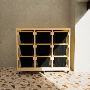 Wooden Storage and DIY Garage Shelf Ideas 3x3 27 gallon HDX - Digital Build Plans