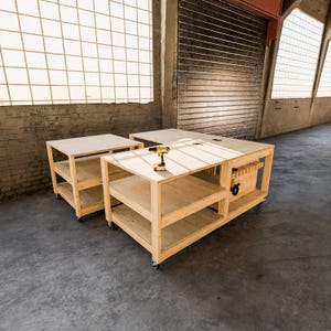 DIY Garagen-Werkbench Plan: Mobile Modular-Arbeitsstation (Digitaler Download)