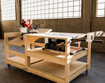 Milwaukee Miter Saw Flip Top Workbench Plan - Digital Build Plans