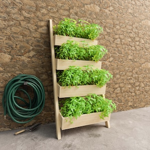Ladder Planter garden box - Raised Planter Bed - Small Garden 31.5&quot;x66&quot;x20.5&quot; - Digital Build Plans