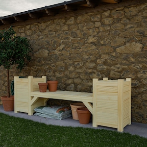 Planter Desk Plans - 85"x17.5"x28" - Garden Desk Plans - Digital Build Plans