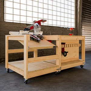 Milwaukee Miter Saw Flip Top Workbench Plan - Digital Build Plans