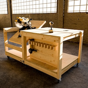 Multi Use Flip-Top Workbench Plans - Digital Build Plans