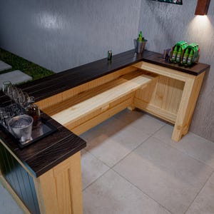 DIY Bar Plans - Indoor Bar Plan Step by Step - Outdoor Bar Plan ...