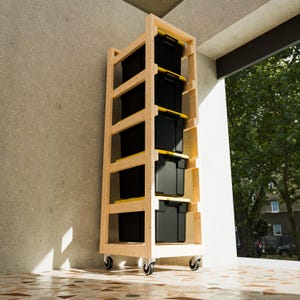 Garage Organization - DIY Storage Bins - 5x1 - 27 Gallon - Digital Build Plans