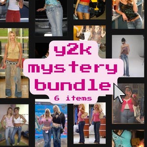 Y2k Mystery Style Bundle Thrifted Vintage Box Estetisk 2000-talsstil Stor