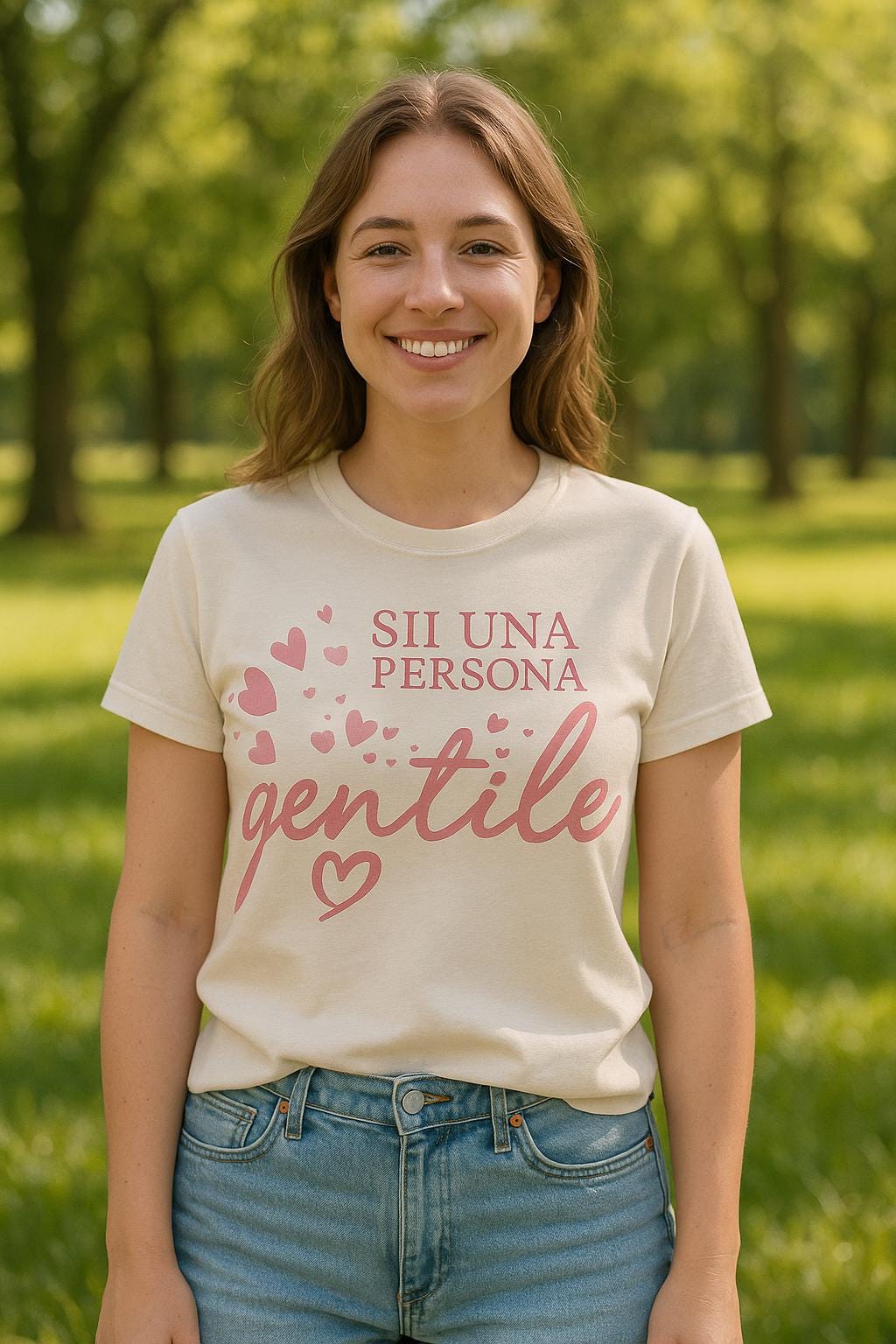 T-shirt Sii una persona gentile
