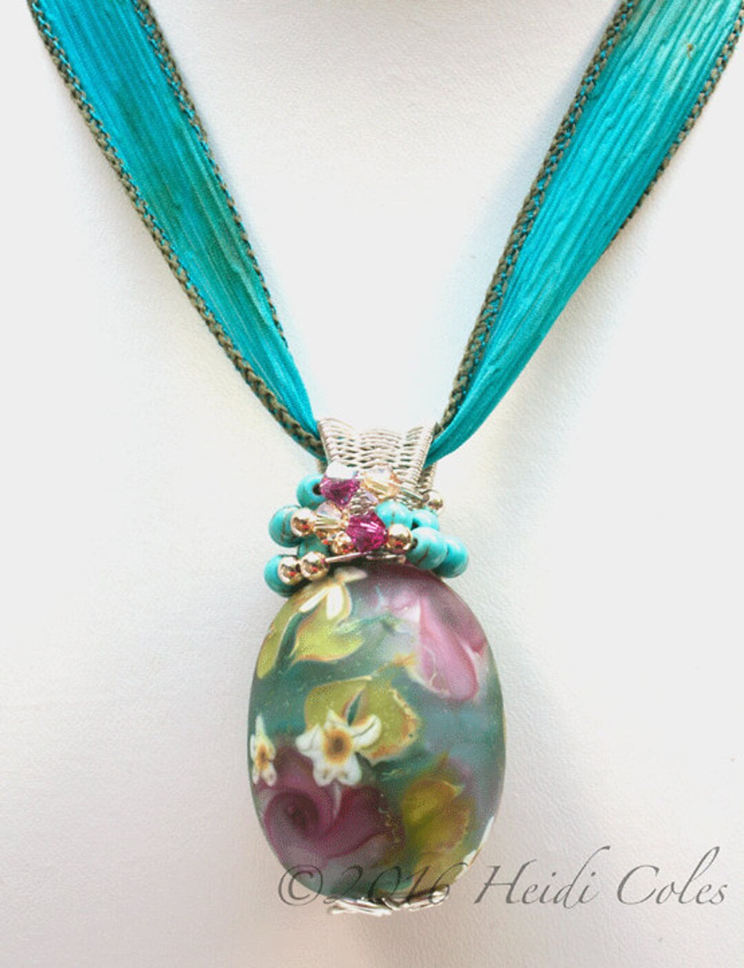 105 Misty Garden Necklace Etsy