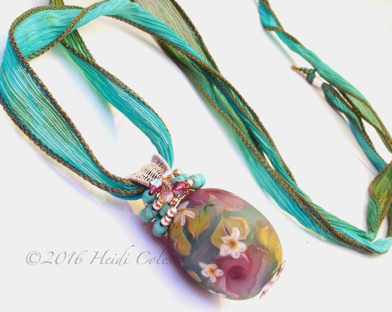 105 Misty Garden Necklace Etsy