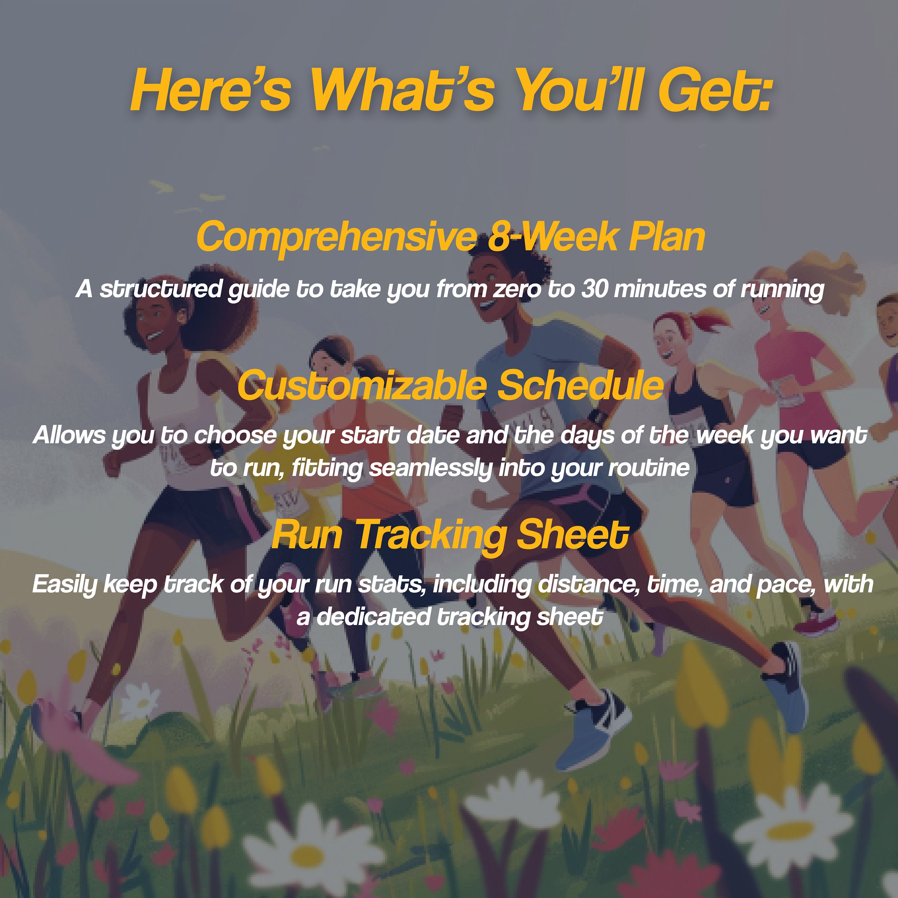 Runners First Week Customizable 8-week Beginner Running Plan | Dynamic Google Sheets | Run ...