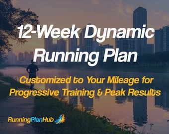 12-Week Dynamic Running Plan: Tailored for Progressive Training & Peak Performance - Customizable Fitness Schedule