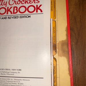 Betty Crocker Cookbook 1978 Red Binder Vintage Etsy