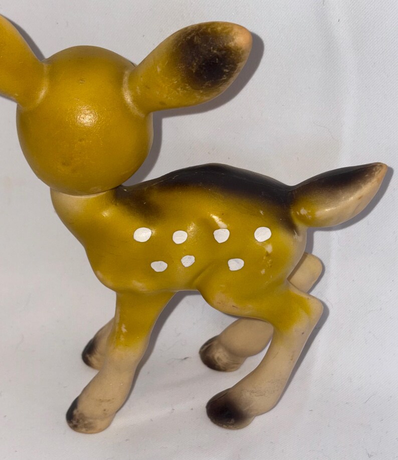 Vintage Japan Vinyl Rubber Baby Deer Toy Squeaks 7 Inch - Etsy