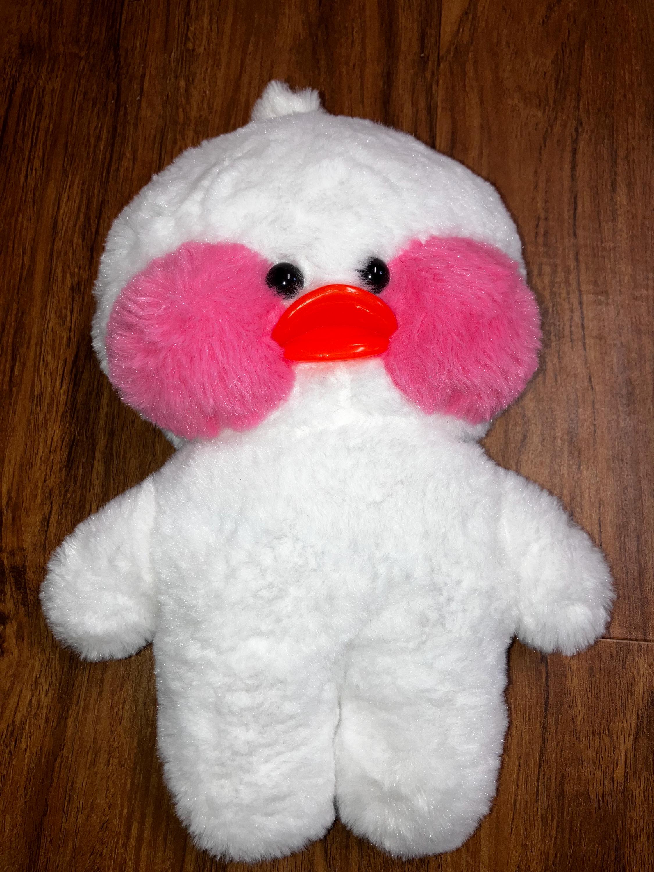 Rare vintage Korean LaLafanfan plush cheeky duck 13 inch