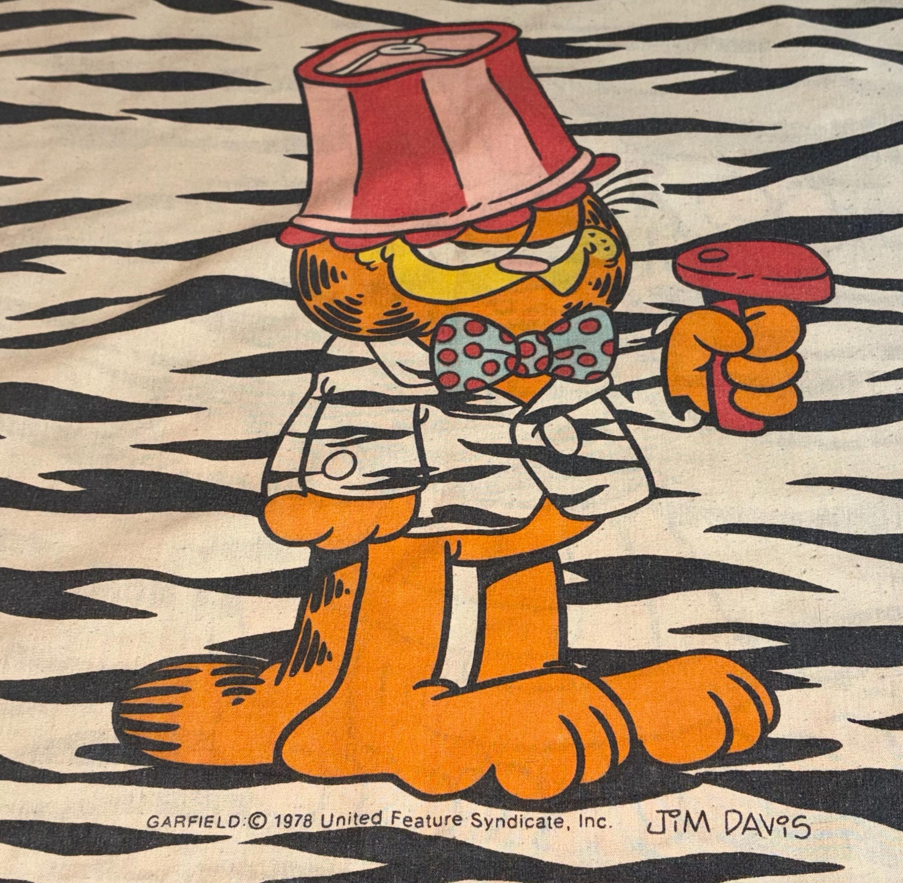 1979 Garfield Zebra Print Pillow Case - Etsy