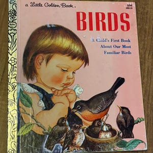 Vintage Golden Book Birds 1981 vintage children’s book
