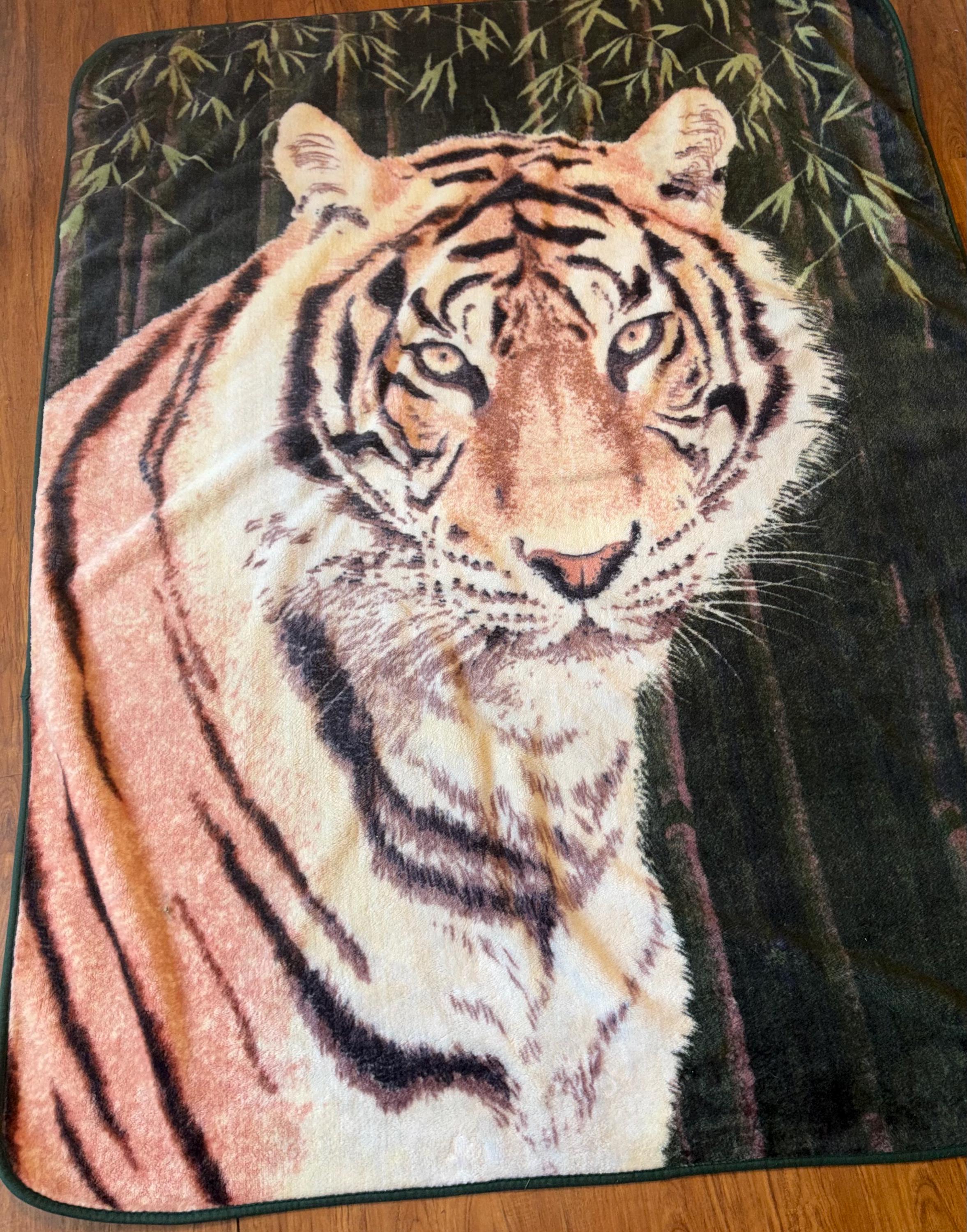 90s Tiger Blanket - Etsy