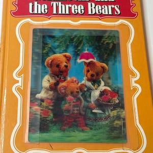 Giant 3D Goldilocks And The Three Bears Vintage Children’s Book Rare 3D Book