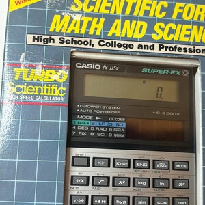 New Vintage Scientific Calculator Casio Solar Plus FX-115V