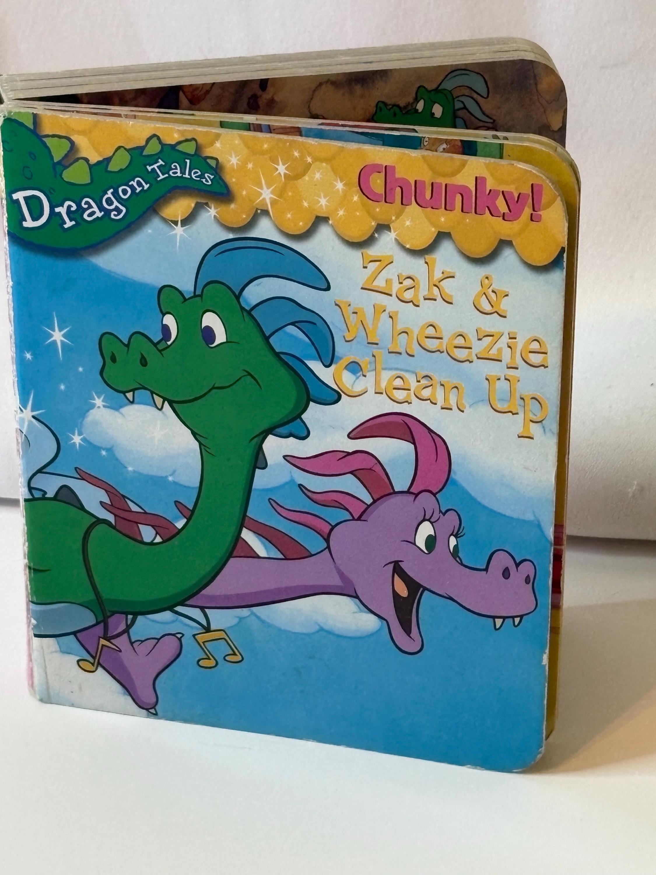 Dragon Tales Zack & Wheezy Clean up Chunky Board Book Vintage