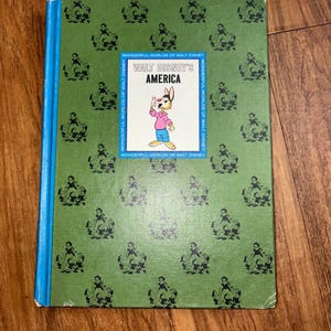 1963 Walt Disney America large hardcover vintage children’s book midcentury