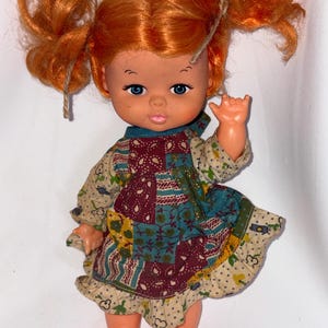 Rare 1960’s doll 9 inch red hair