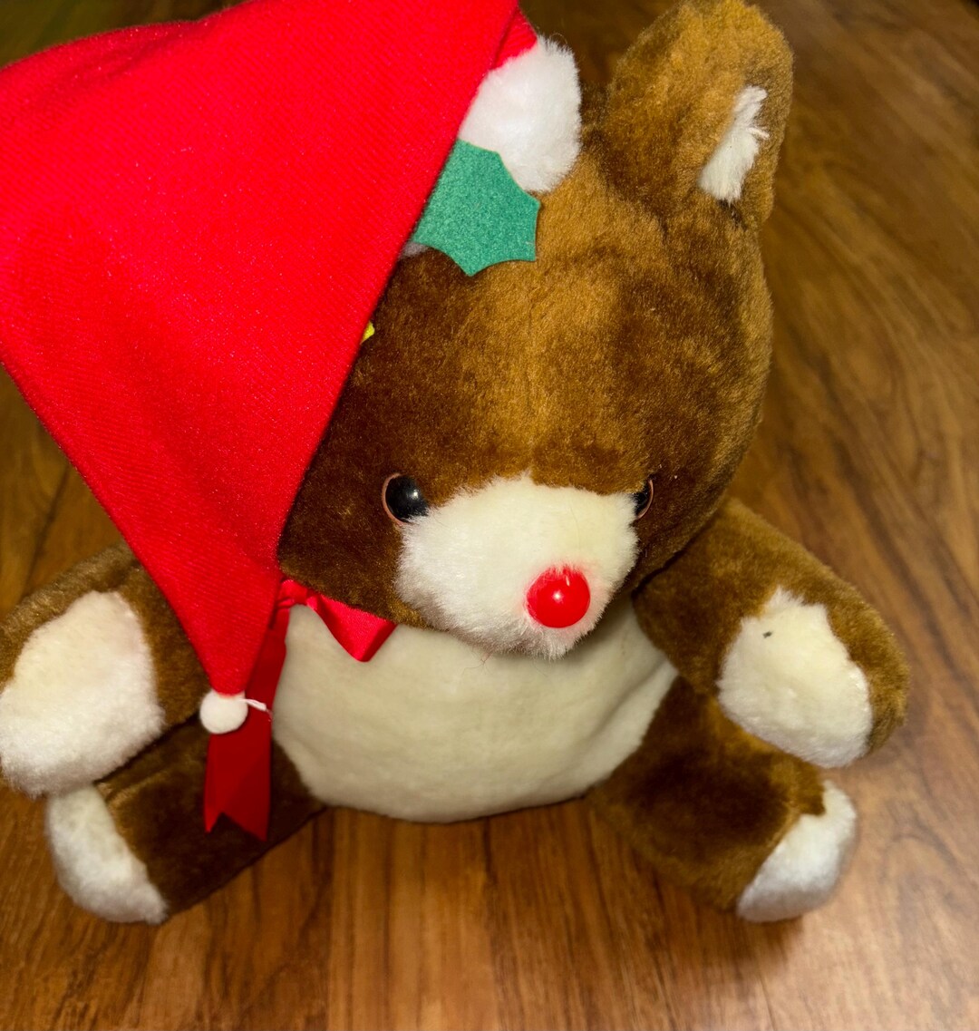 Musical christmas teddy bear