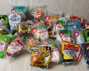Vintage 90’s Y2K Lot Of 29 Happy Meal Toys McDonalds, Pizza Hut, Burger King , Wendy’s New In Package