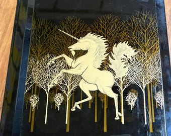 Rare Vintage 1980’s Unicorn Photo Album Rare 12 inch Retro