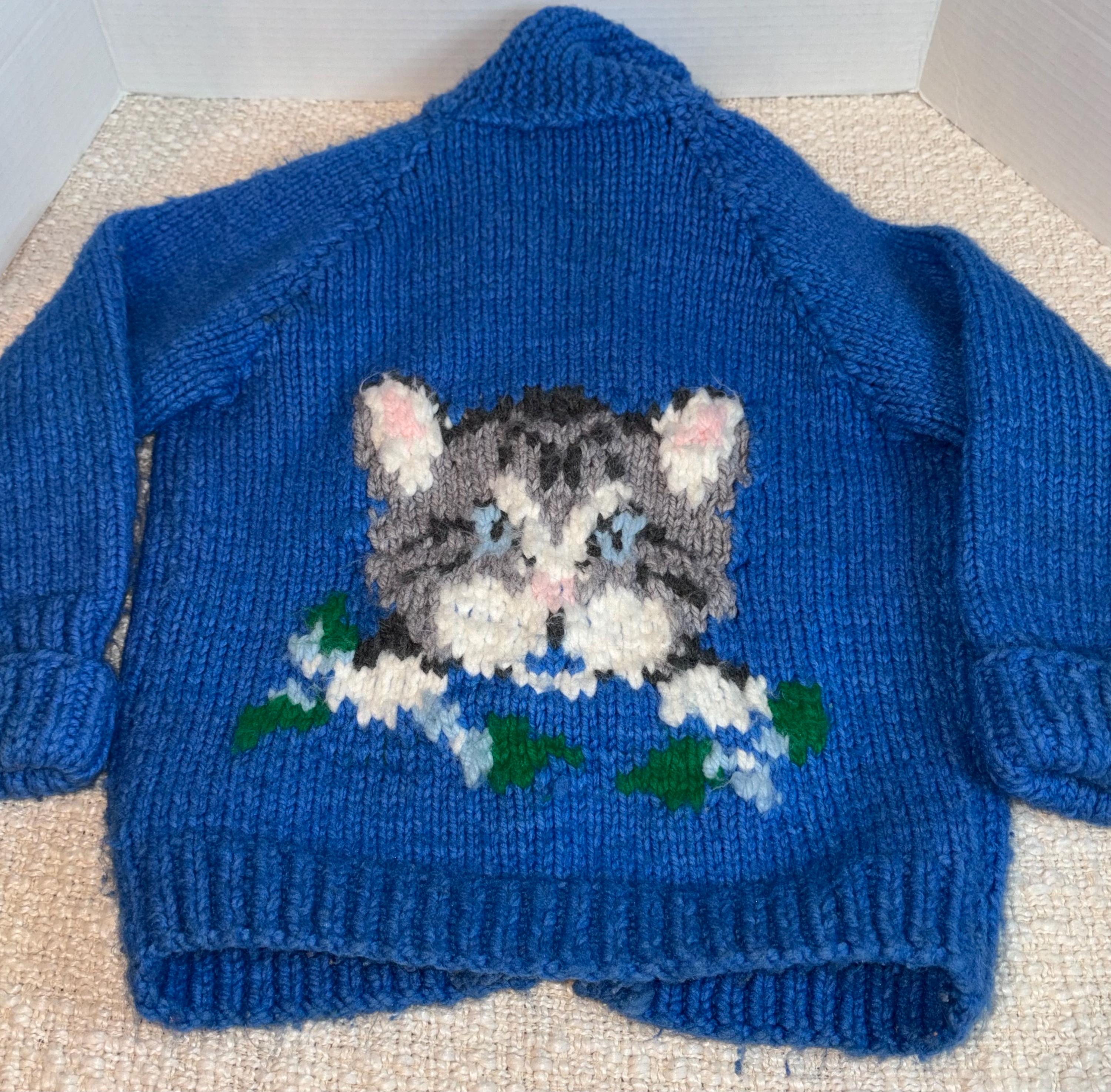 Cowichan Sweater Blue - Etsy