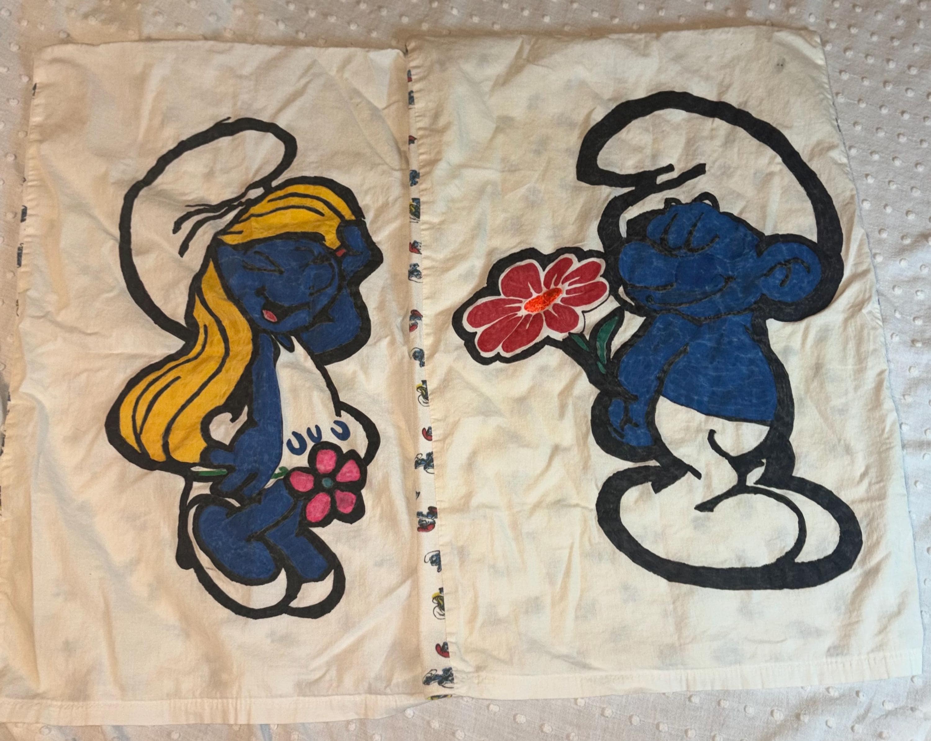 1980s Smurf Bedding - Etsy