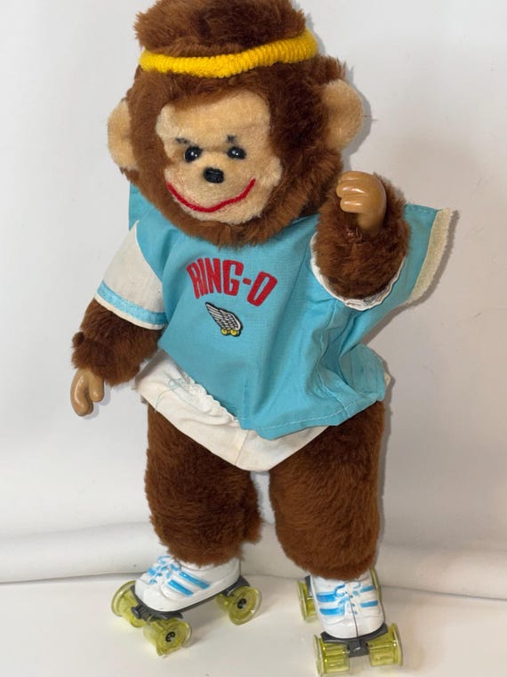 1983 RINGO Roller Skating Monkey Tested Plays Music - Etsy