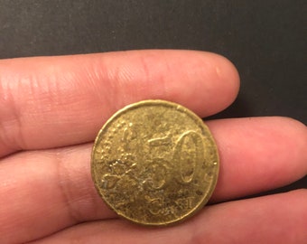 Rare coin, 50 cent euro coin 1999 Spain, 1999 Espana