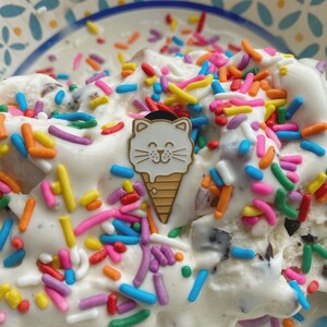 Ice Cream Kitty - Enamel Pin