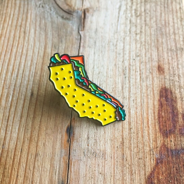 TACOFORNIA - 1" Soft enamel Lapel pin