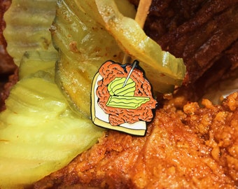 Hot Chicken - Soft Enamel Lapel pin