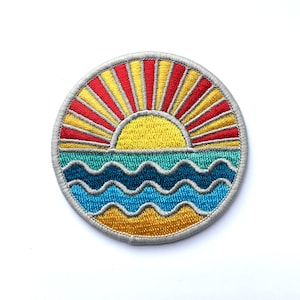 Ocean - Embroidered Patch - 2.5&quot;