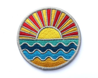 Ocean - Embroidered Patch - 2.5&quot;
