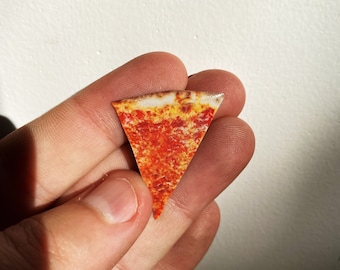 New York Slice - Full Color Enamel Pizza Pin